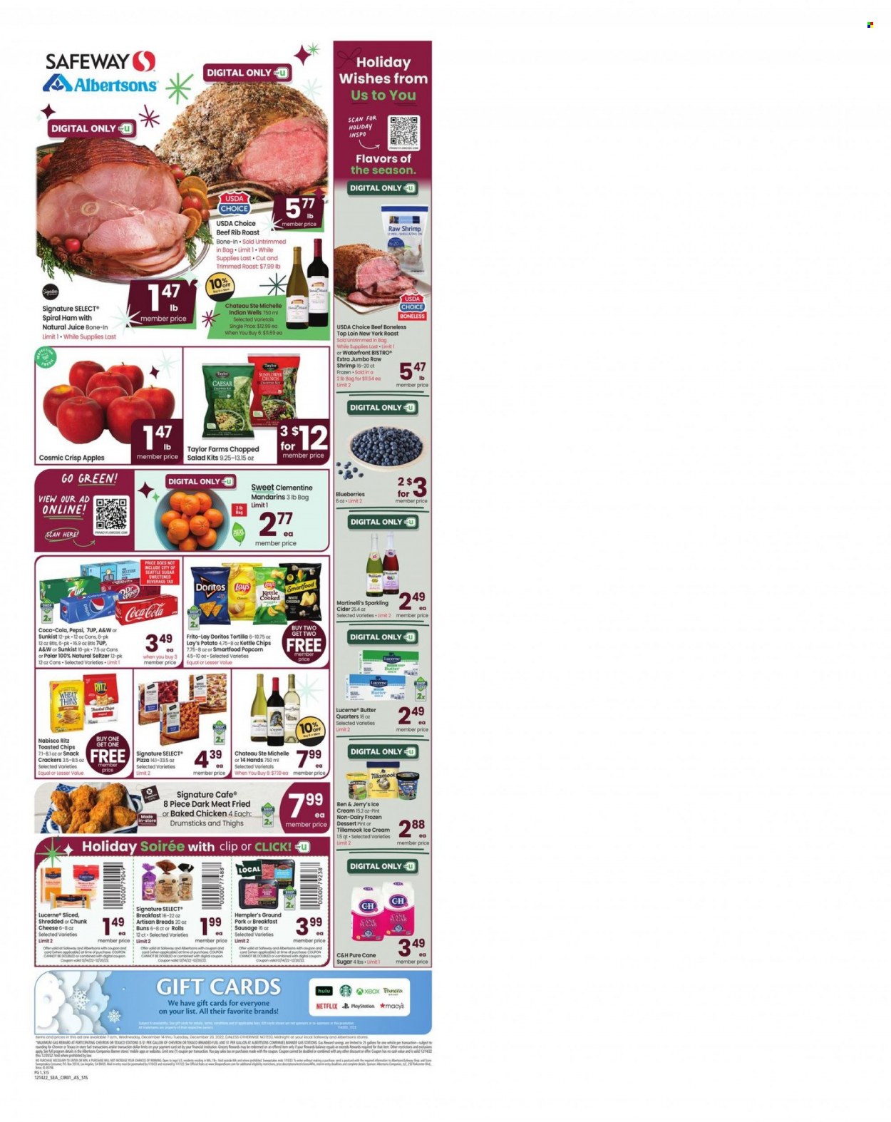 Albertsons ad - 12/14/2022 - 12/20/2022. Page 1
