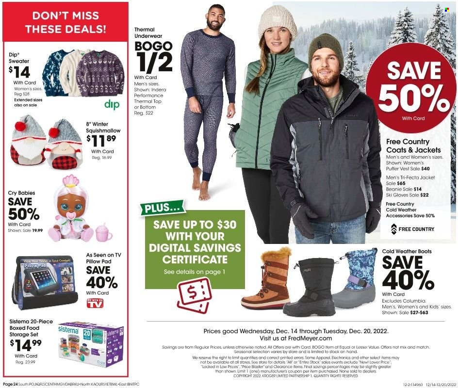 Fred Meyer ad - 12/14/2022 - 12/20/2022. Page 24