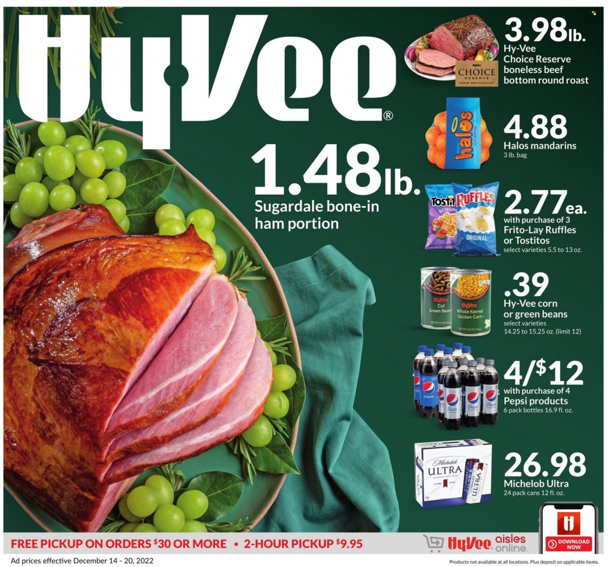 Hy-Vee ad - 12/14/2022 - 12/20/2022. Page 1