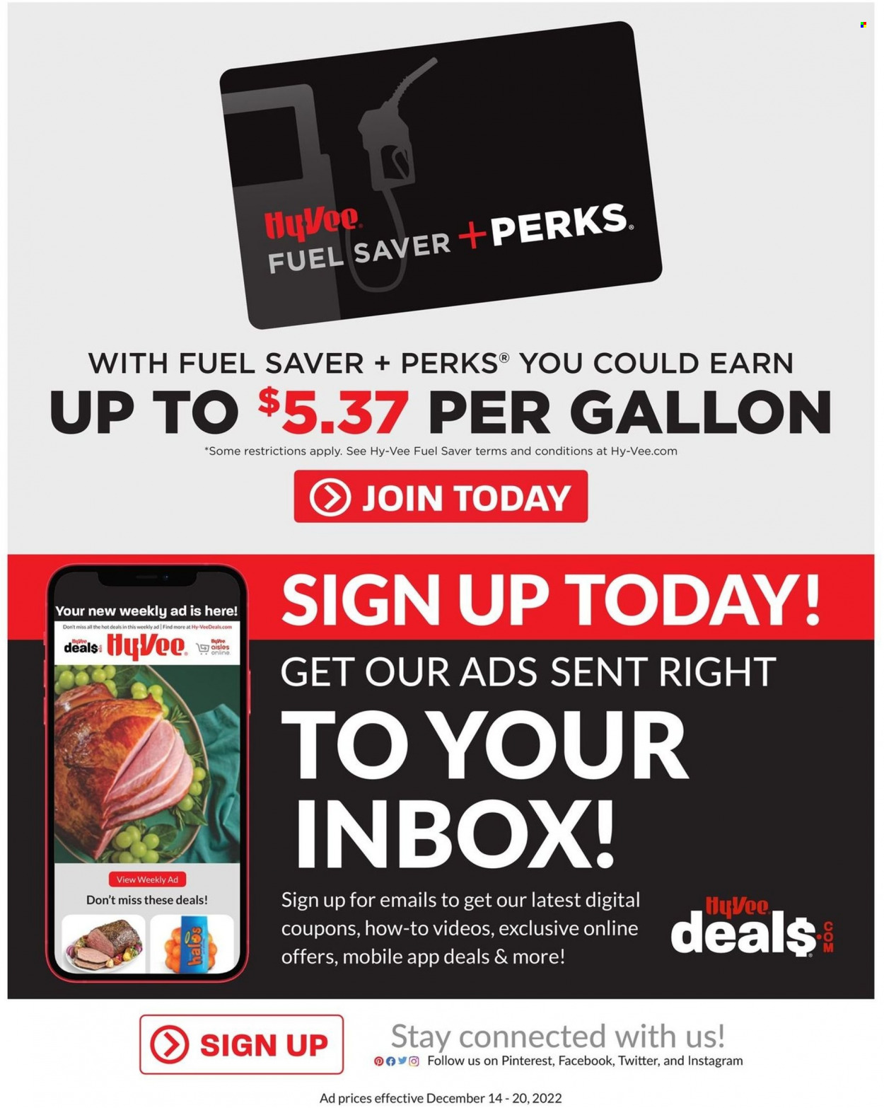 Hy-Vee ad - 12/14/2022 - 12/20/2022. Page 35