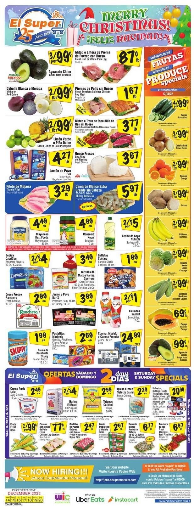 El Super ad - 12/14/2022 - 12/20/2022. Page 1