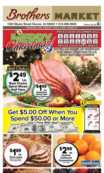 Brothers Market Flyer - 12/14/2022 - 12/20/2022.