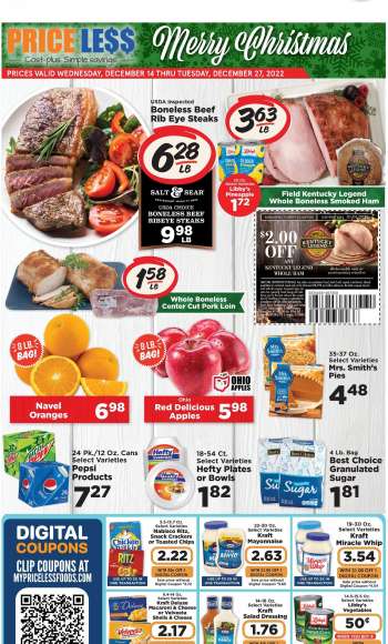 Price Less Foods Flyer - 12/14/2022 - 12/27/2022.
