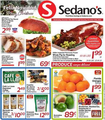 Sedano's Ad