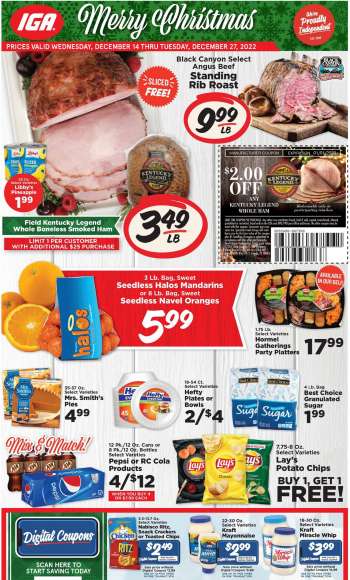 IGA Flyer - 12/14/2022 - 12/27/2022.