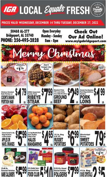 IGA Flyer - 12/14/2022 - 12/27/2022.