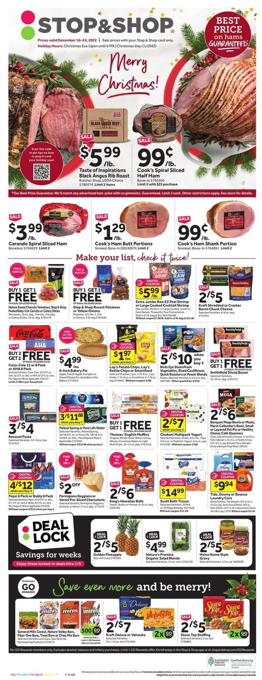 Stop & Shop ad - 12/16/2022 - 12/24/2022. Page 1