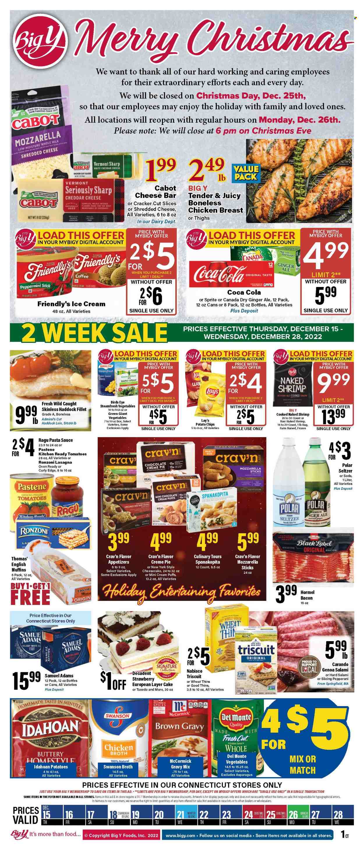 Big Y ad - 12/15/2022 - 12/28/2022. Page 1