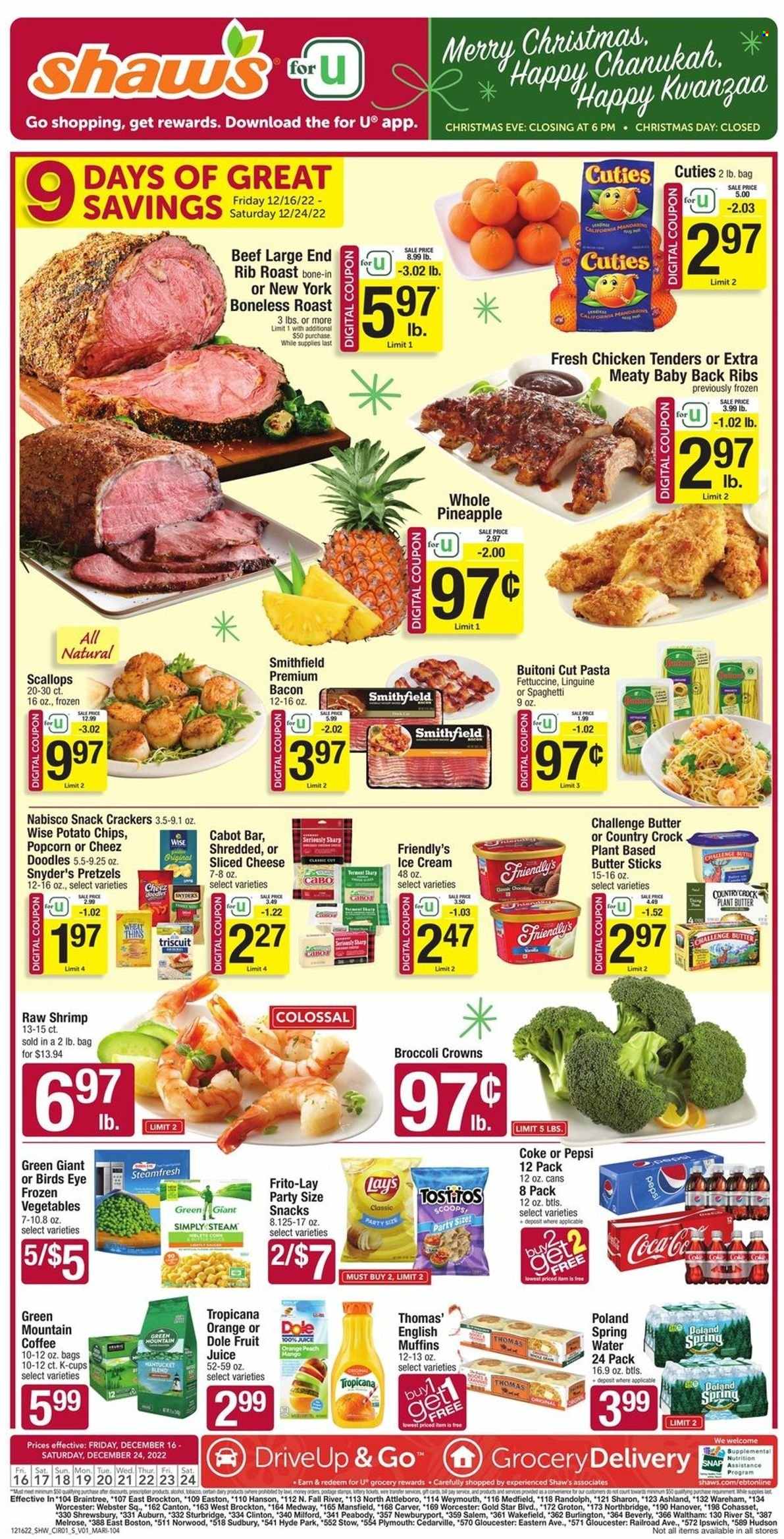 Shaw’s ad - 12/16/2022 - 12/24/2022. Page 1