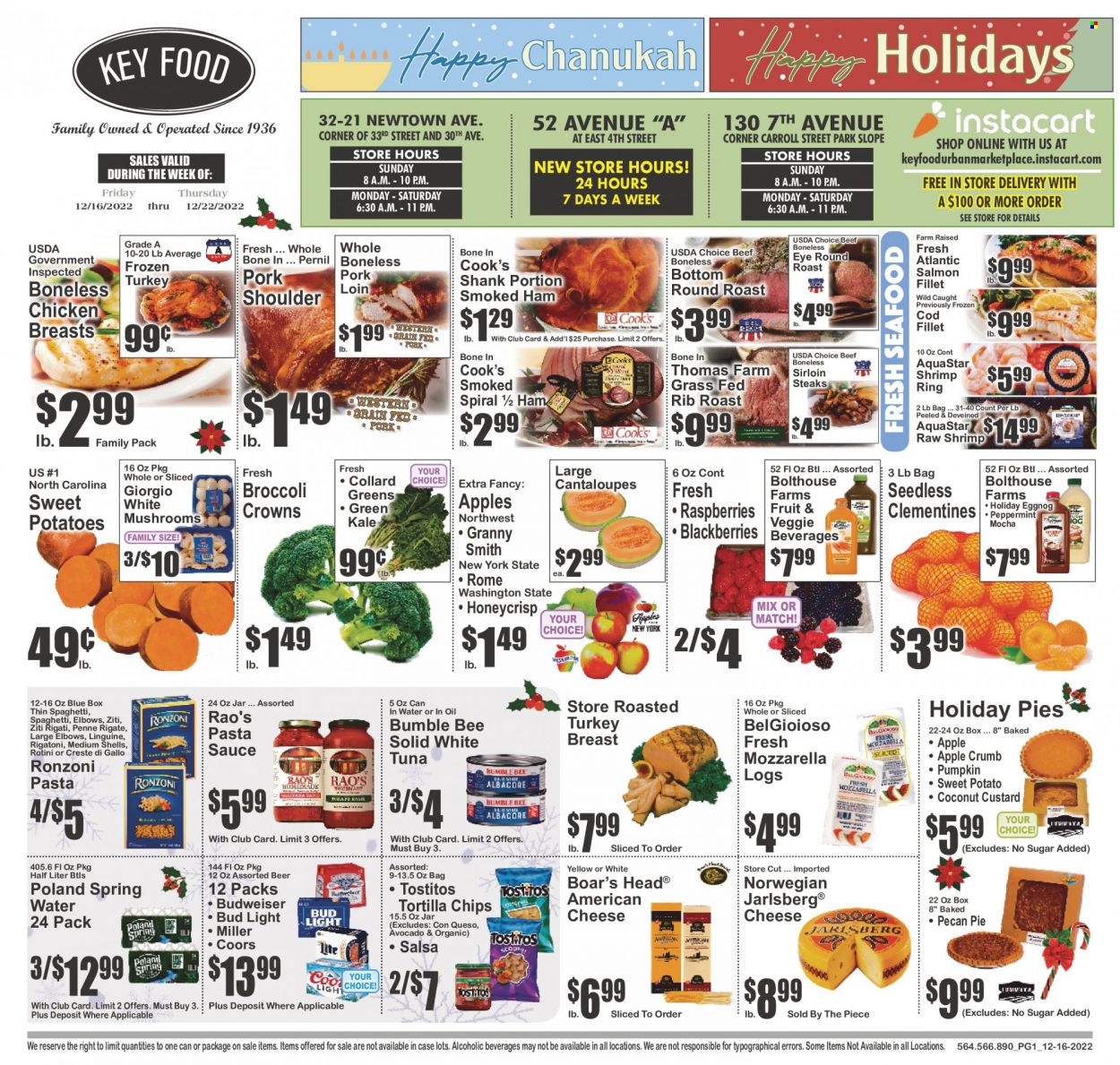 Key Food ad - 12/16/2022 - 12/22/2022. Page 1