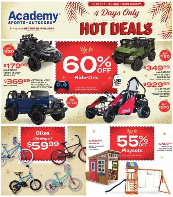 Academy Sports + Outdoors Flyer - 12/15/2022 - 12/18/2022.
