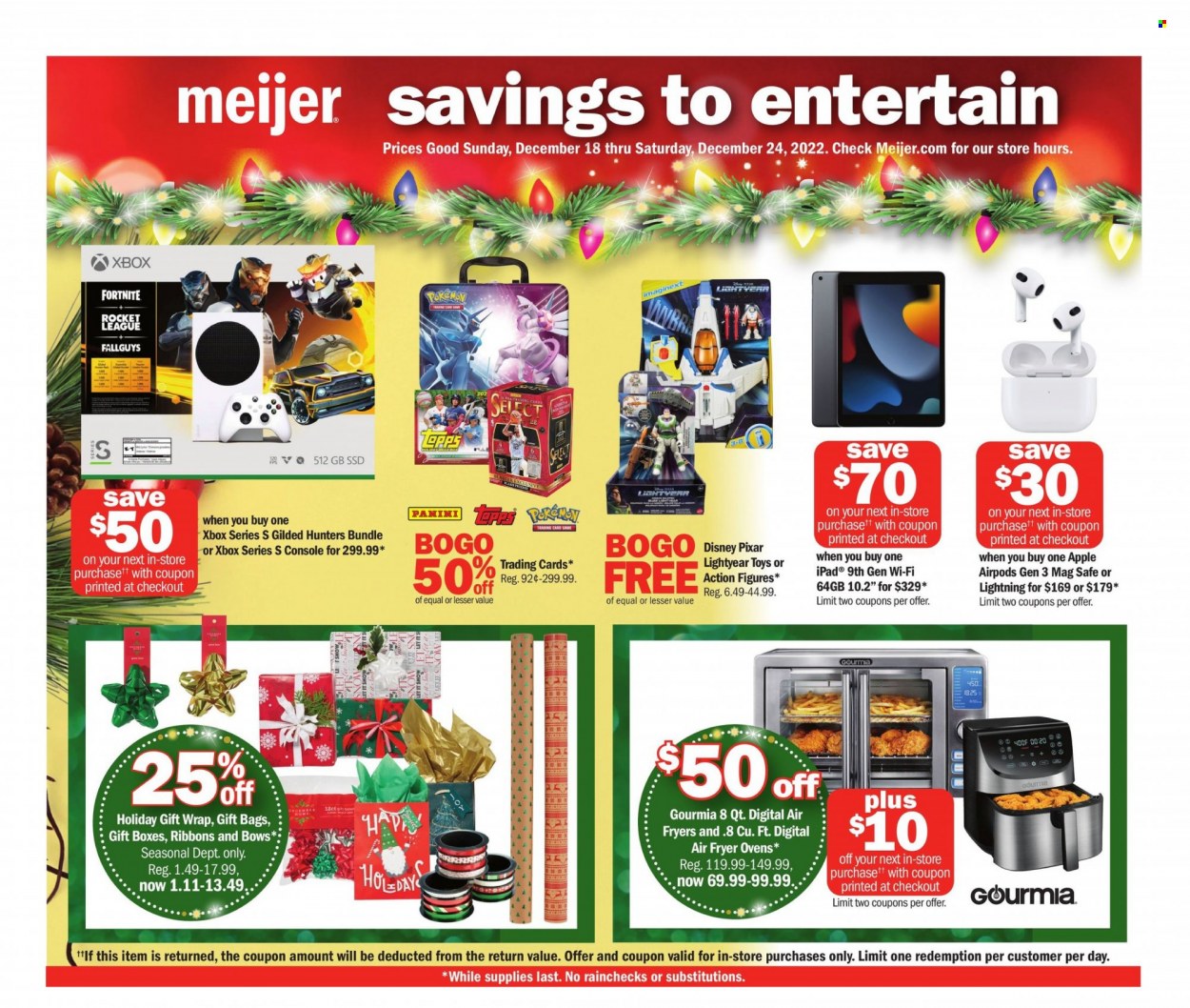 Meijer ad - 12/18/2022 - 12/21/2022. Page 1
