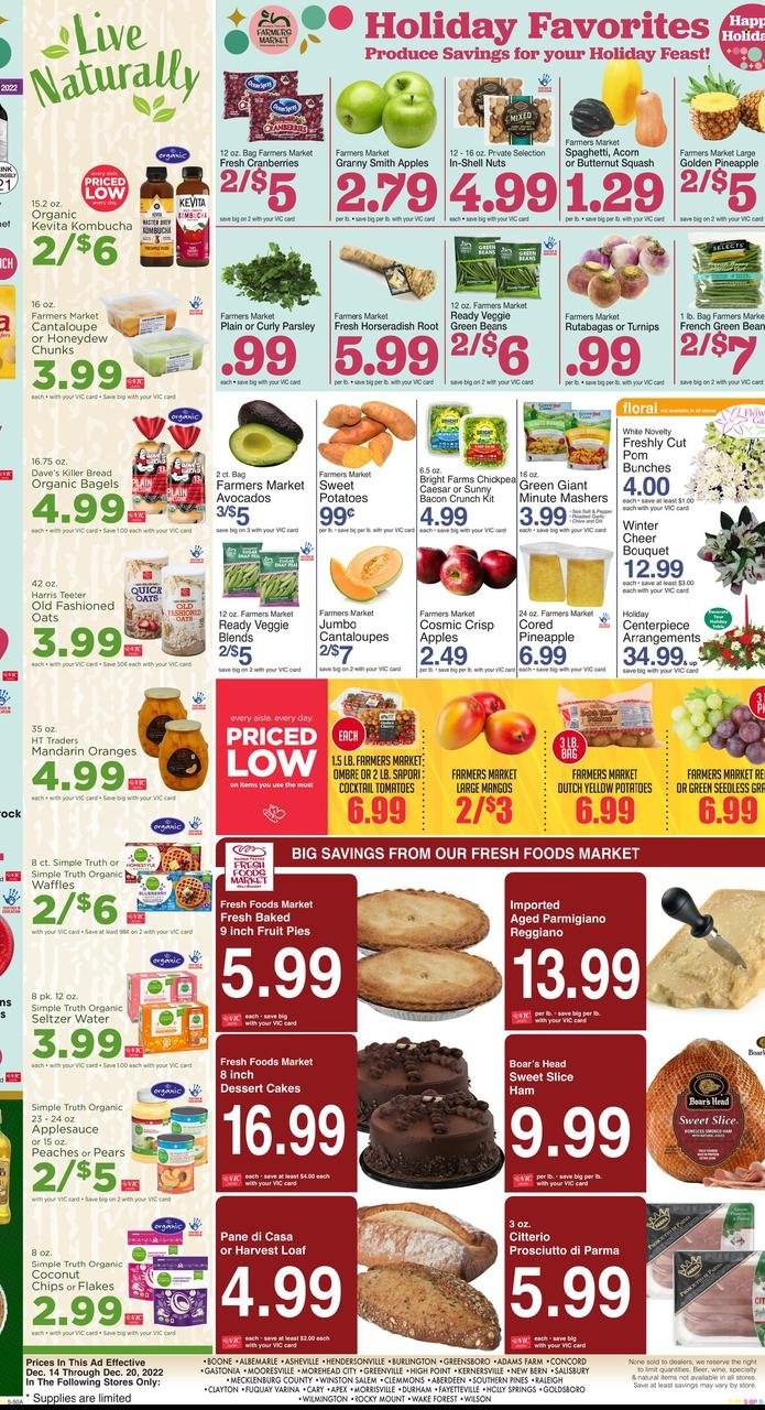 Harris Teeter ad - 12/14/2022 - 12/20/2022. Page 7