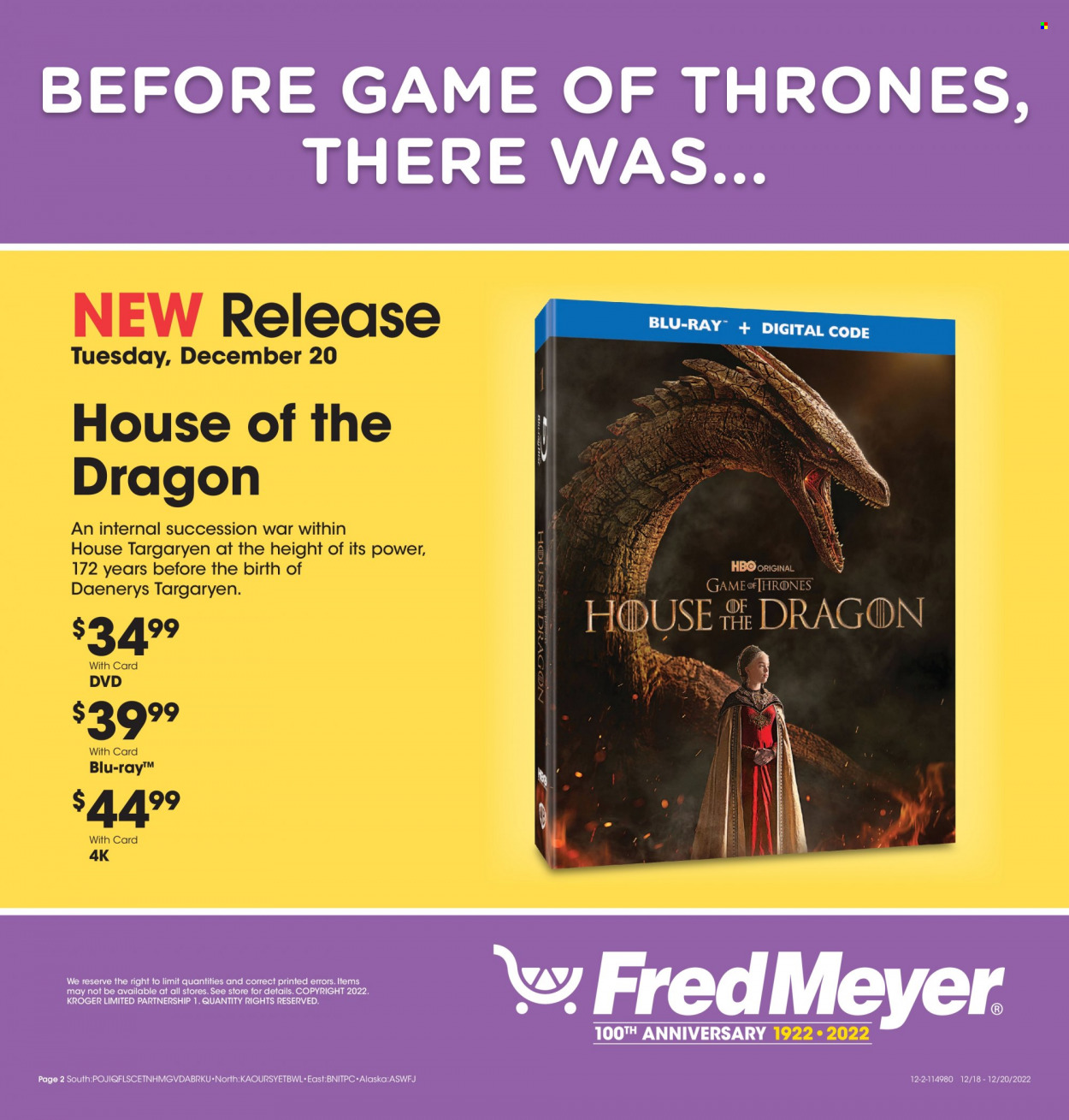 Fred Meyer ad - 12/18/2022 - 12/20/2022. Page 2