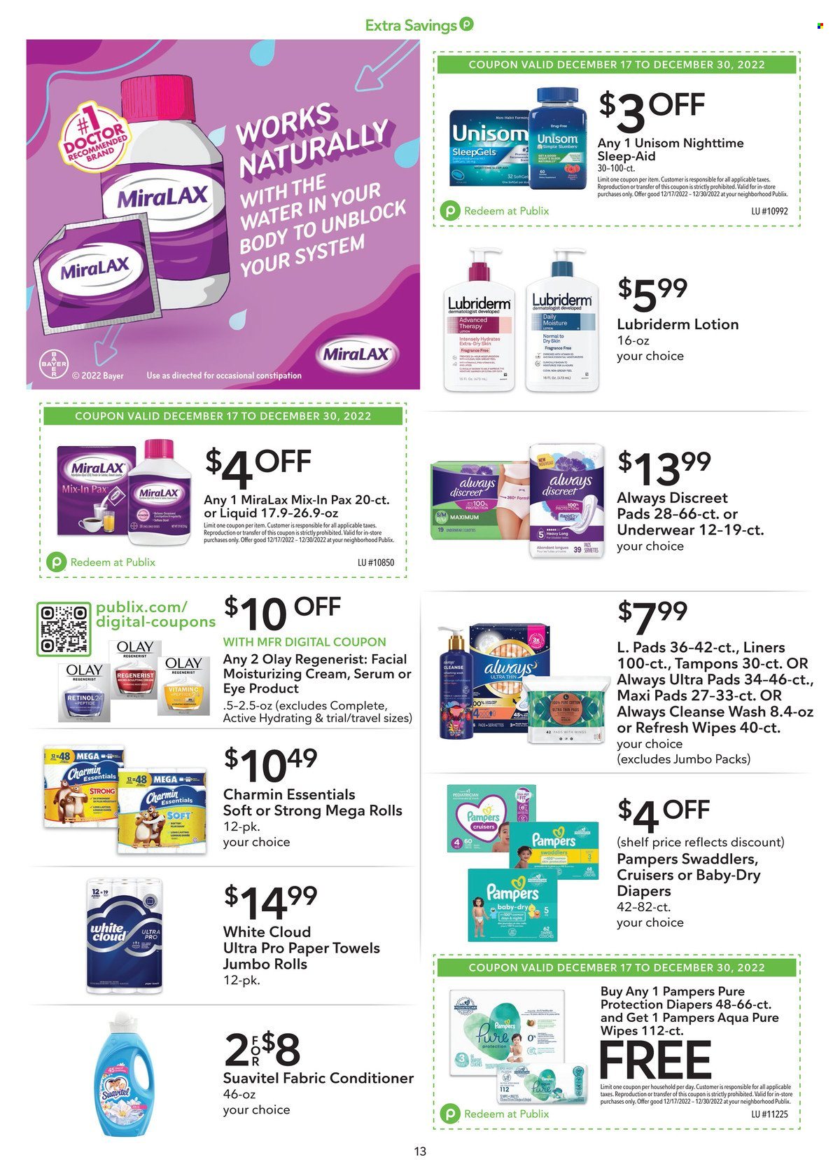 Publix ad - 12/17/2022 - 12/30/2022. Page 13