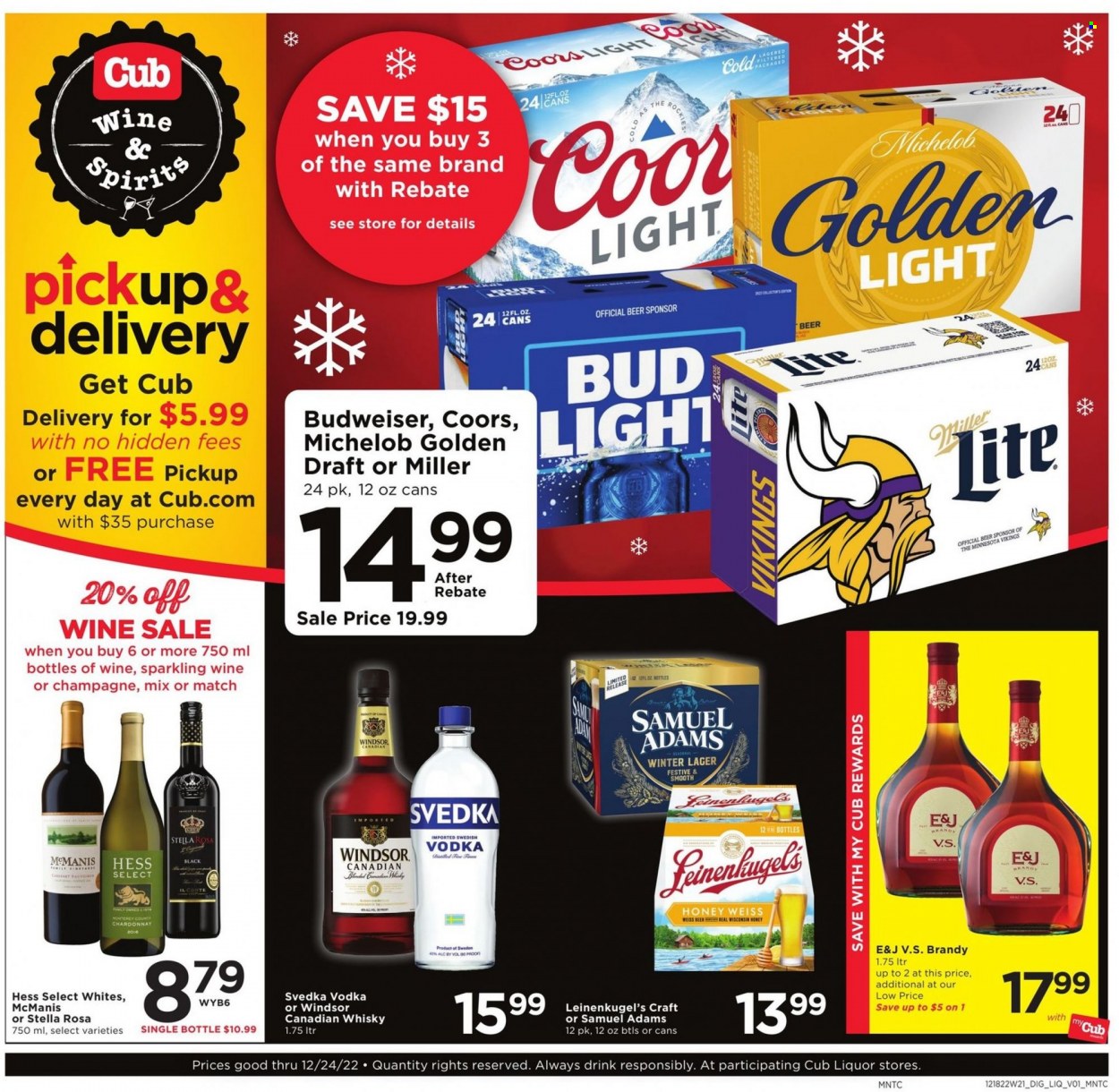 Cub Foods ad - 12/18/2022 - 12/24/2022. Page 1
