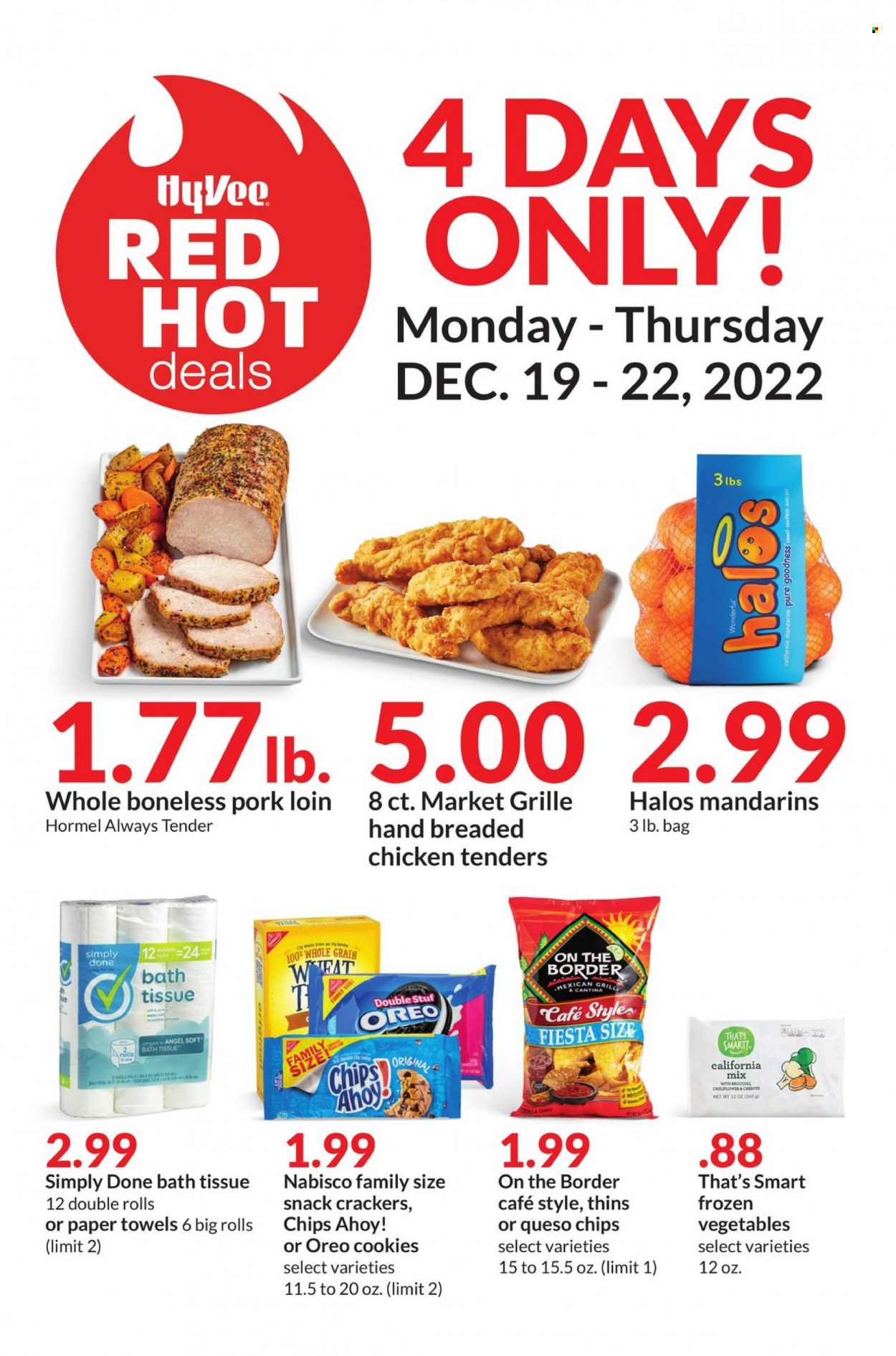 Hy-Vee ad - 12/19/2022 - 12/22/2022. Page 1