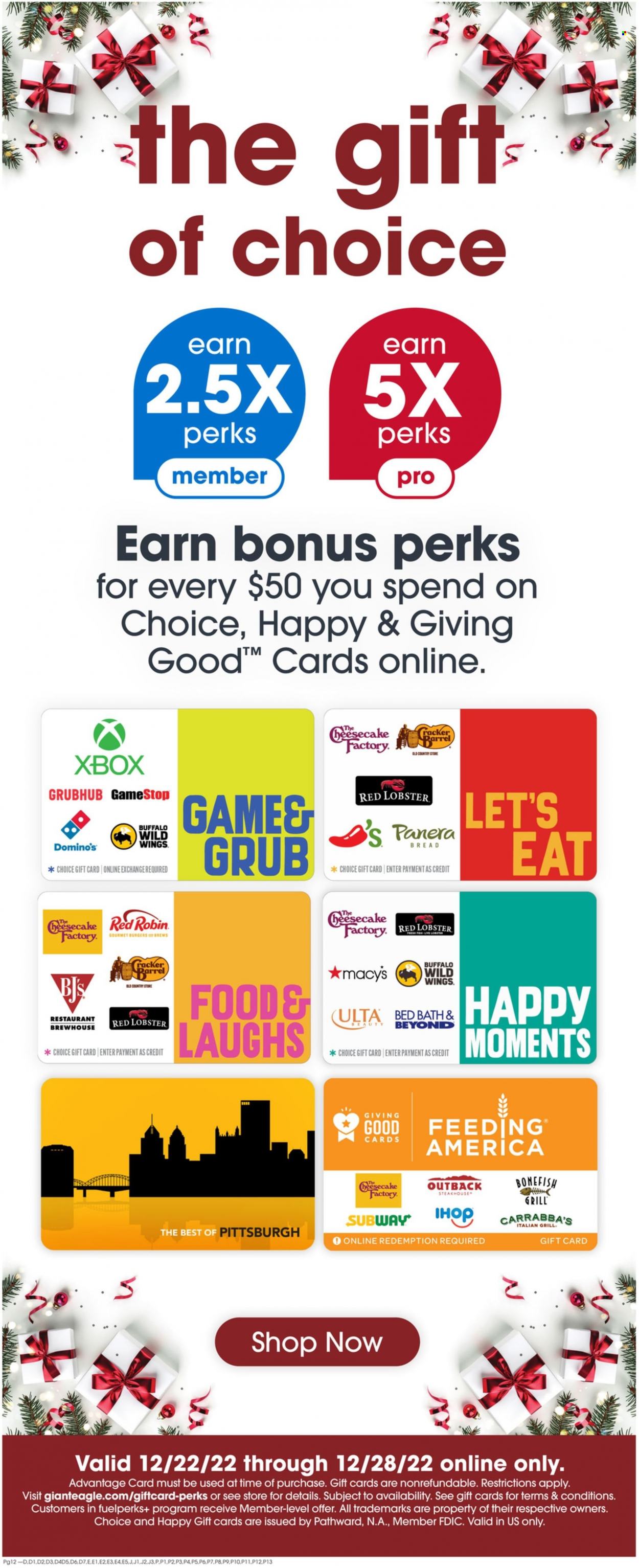Giant Eagle ad - 12/22/2022 - 12/28/2022. Page 13