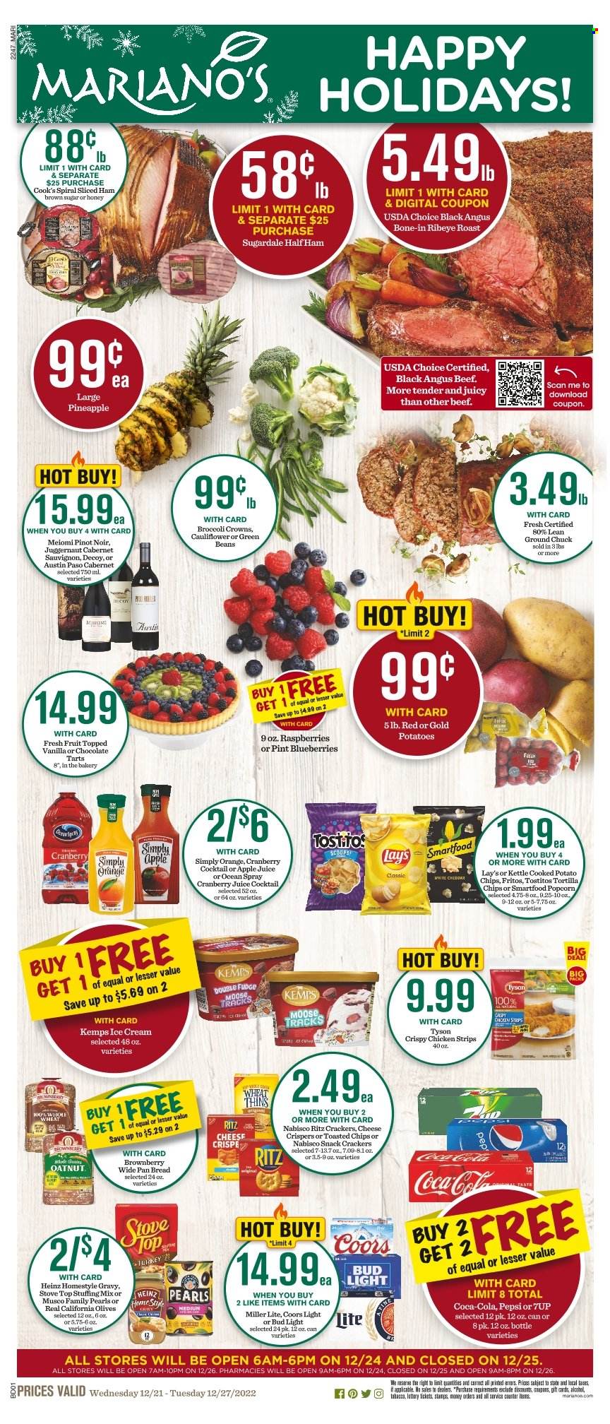 Mariano’s ad - 12/21/2022 - 12/27/2022. Page 1