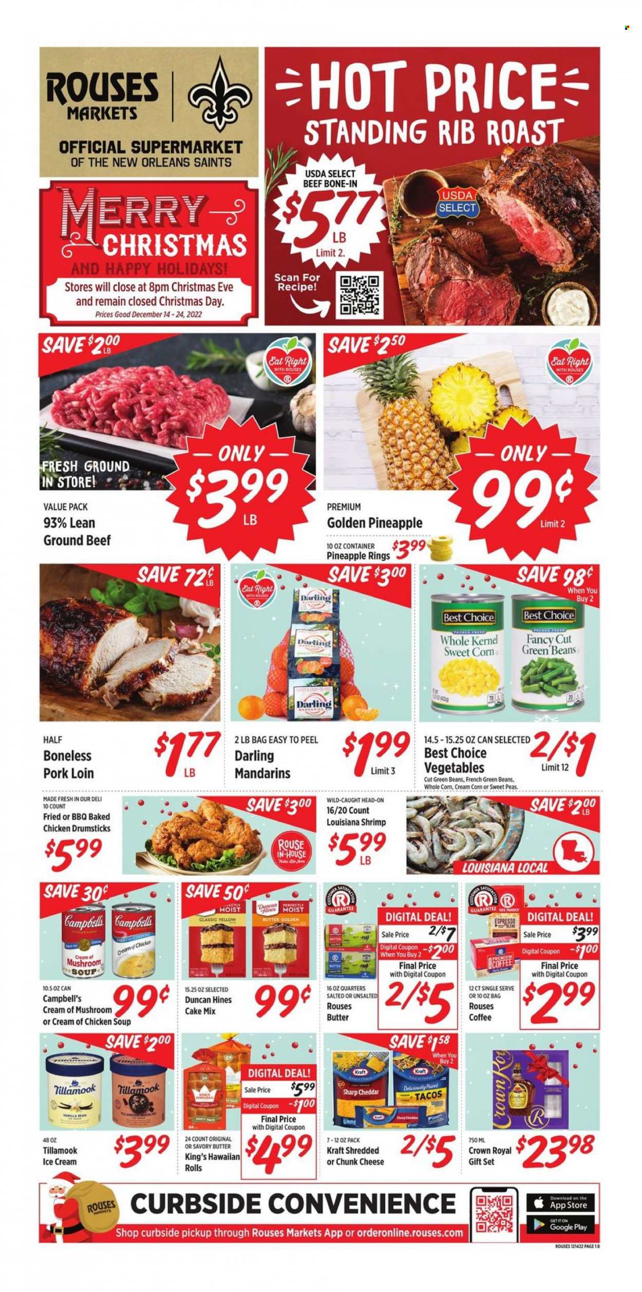 Rouses Markets ad - 12/14/2022 - 12/24/2022. Page 1
