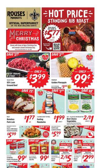 Rouses Markets Flyer - 12/14/2022 - 12/24/2022.