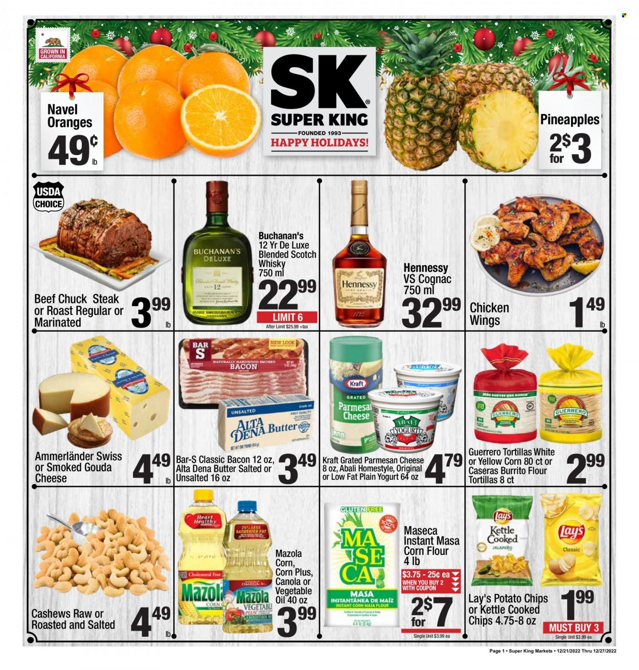 Super King Markets ad - 12/21/2022 - 12/27/2022. Page 1