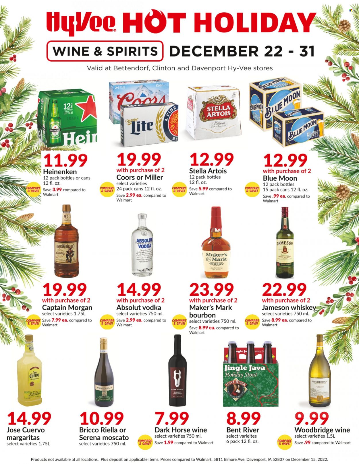 Hy-Vee ad - 12/22/2022 - 12/31/2022. Page 1