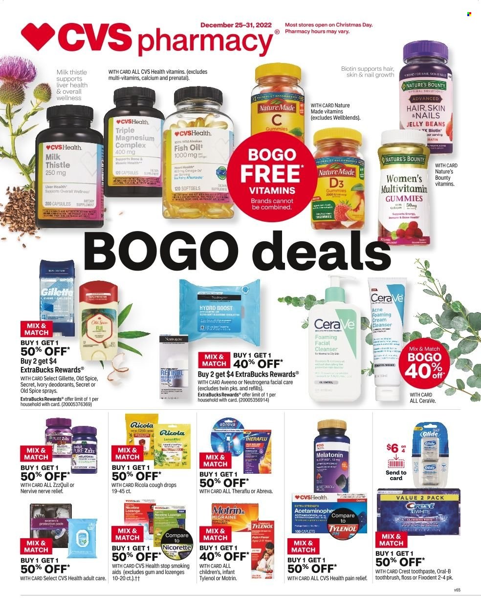 CVS Pharmacy ad - 12/25/2022 - 12/31/2022. Page 1
