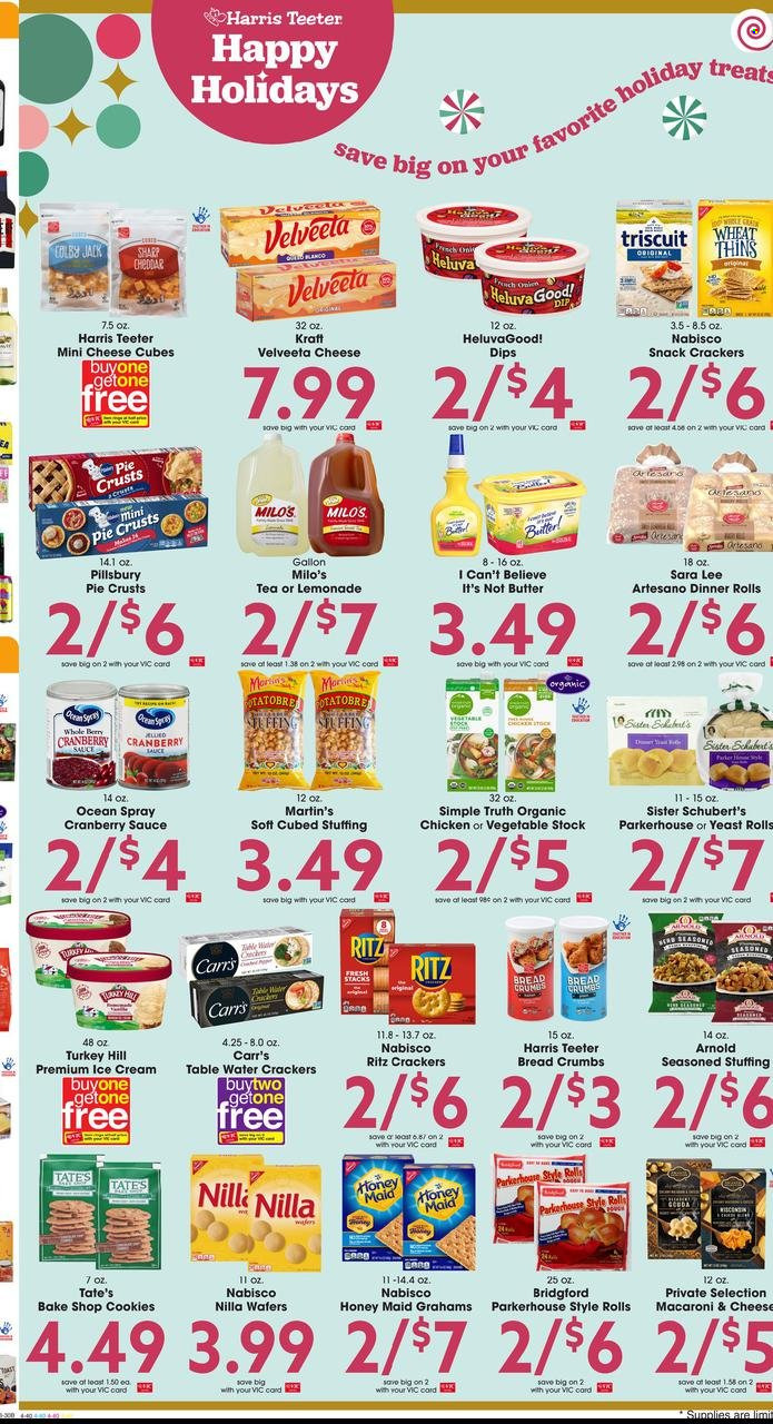 Harris Teeter ad - 12/21/2022 - 12/27/2022. Page 4