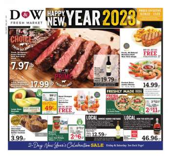 D&W Fresh Market Flyer - 12/26/2022 - 01/01/2023.