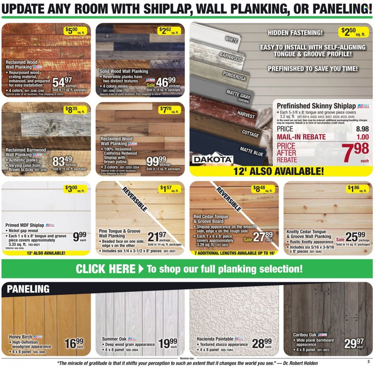 Menards ad - 12/25/2022 - 12/31/2022. Page 3