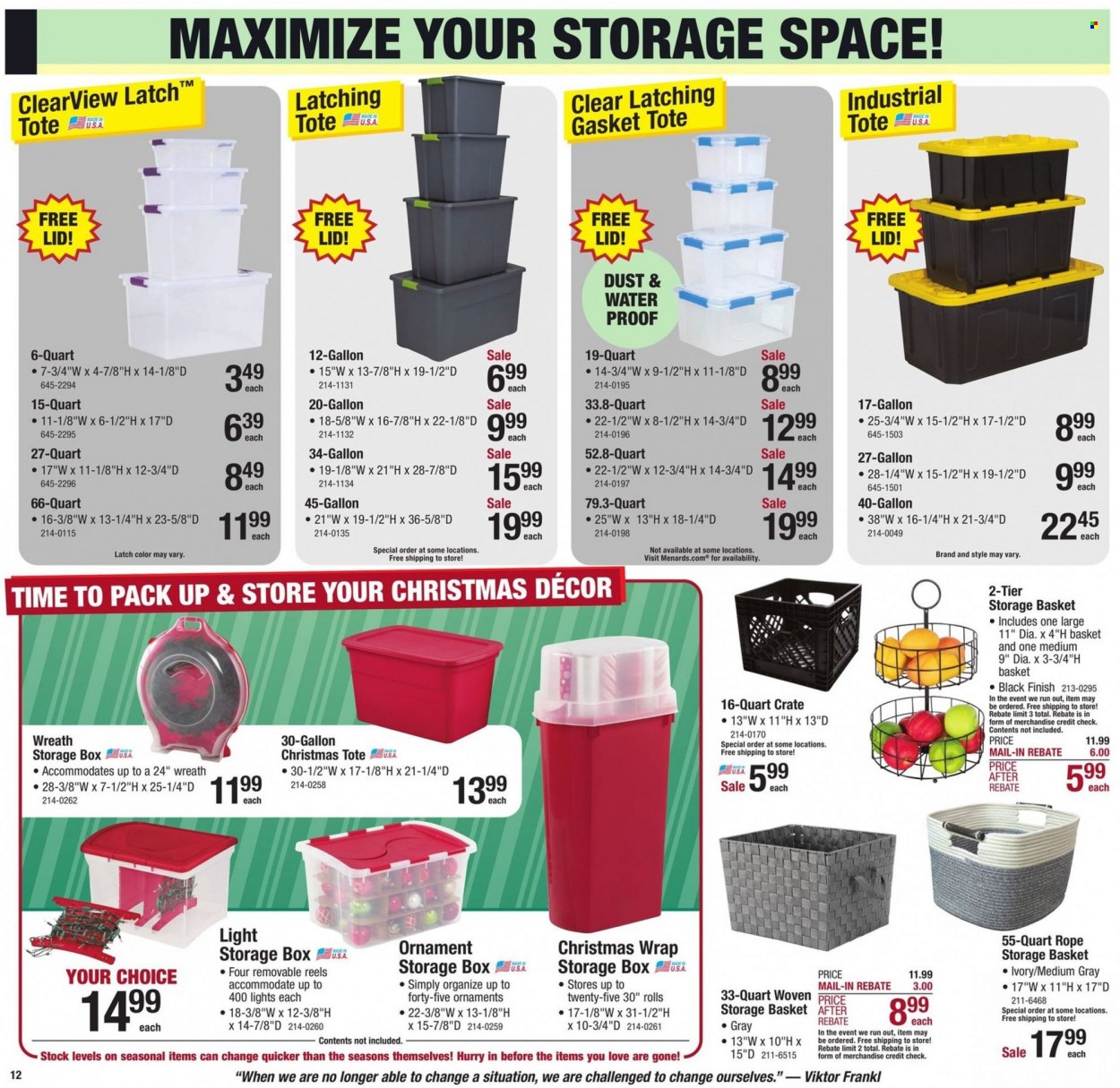 Menards ad - 12/25/2022 - 12/31/2022. Page 13