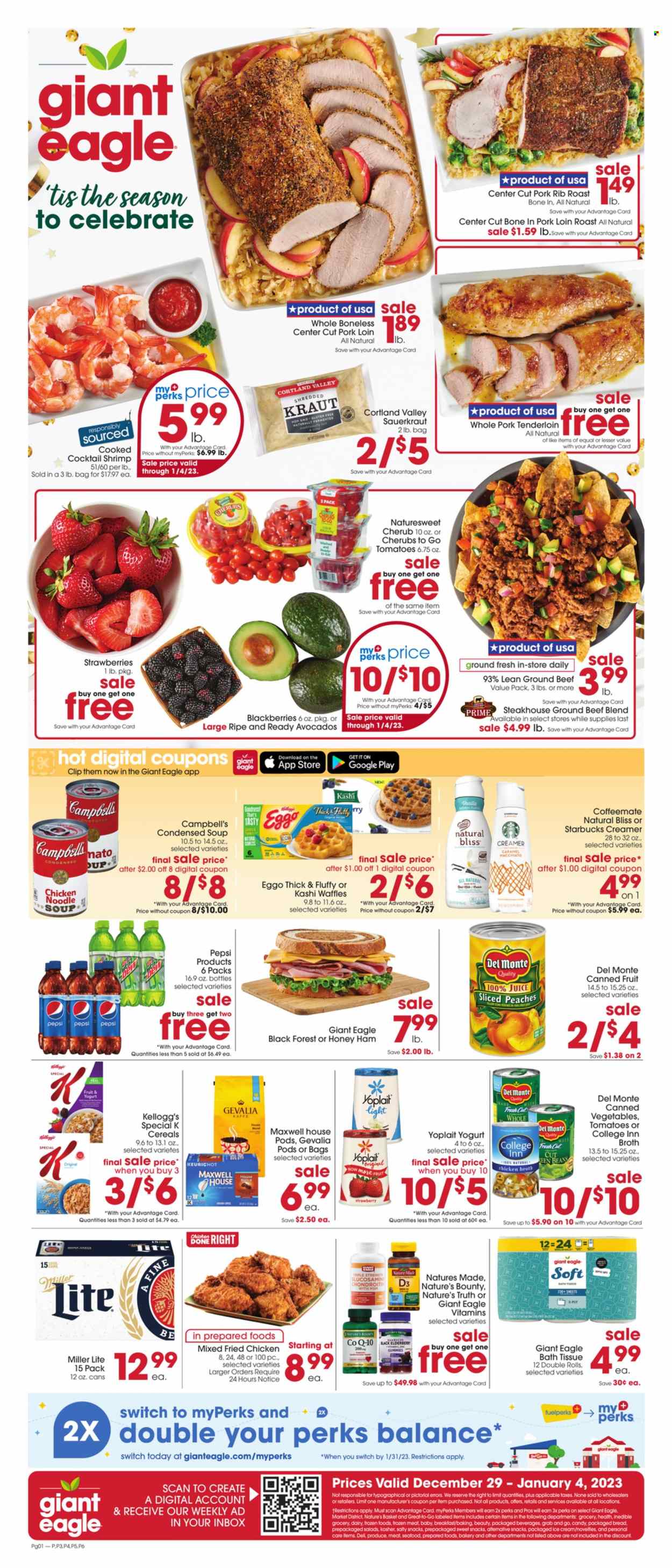Giant Eagle ad - 12/29/2022 - 01/04/2023. Page 1