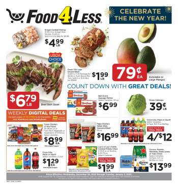 Food 4 Less Flyer - 12/28/2022 - 01/03/2023.