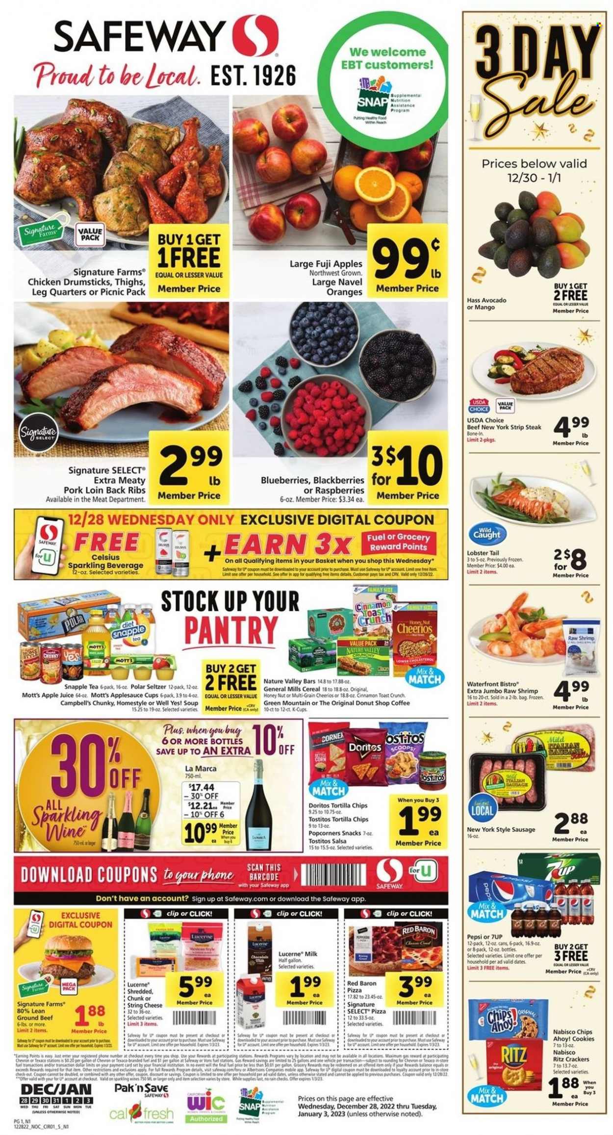Safeway ad - 12/28/2022 - 01/03/2023. Page 1