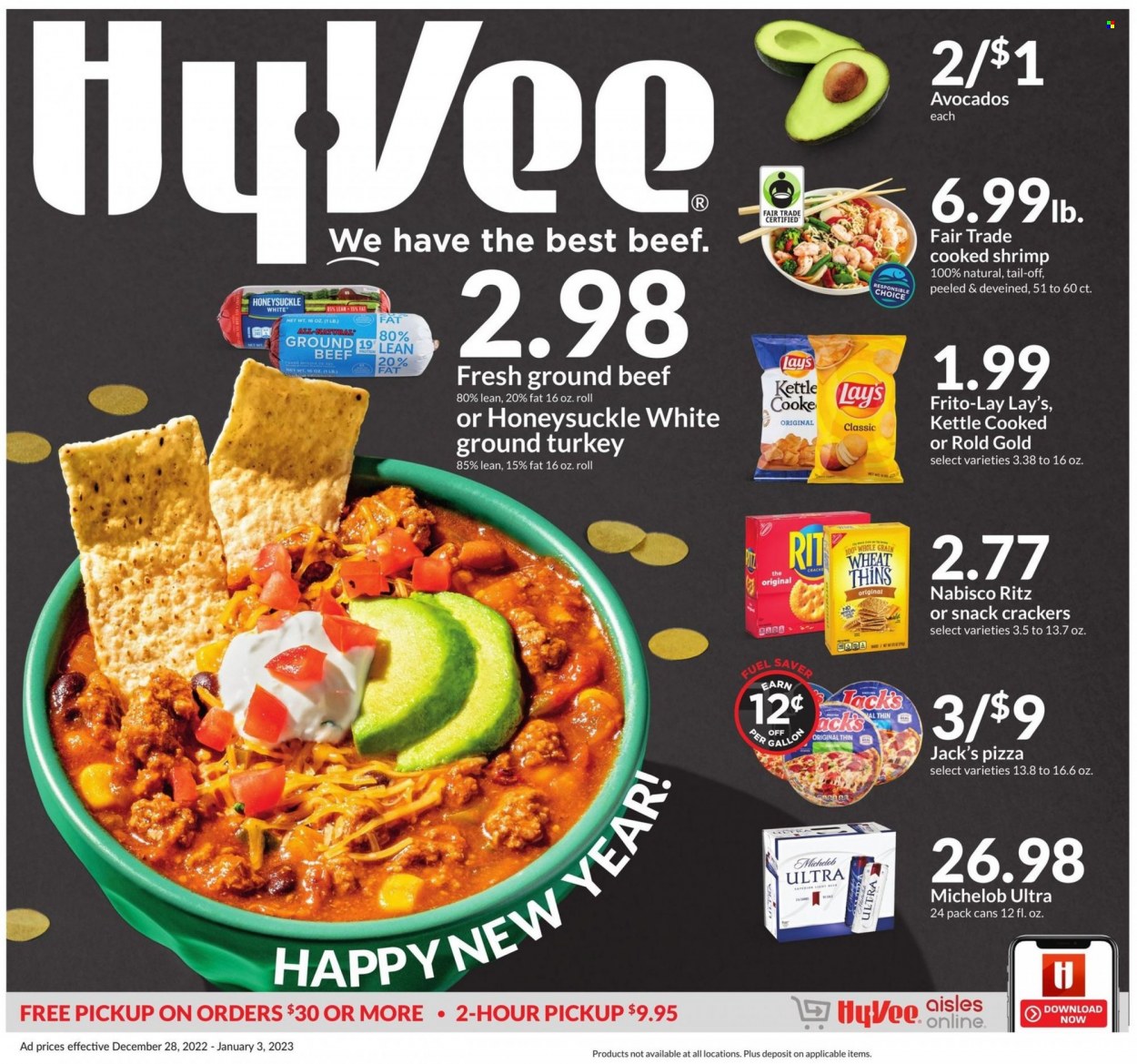 Hy-Vee ad - 12/28/2022 - 01/03/2023. Page 1