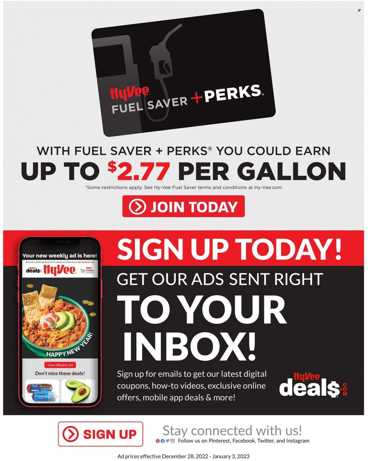 Hy-Vee ad - 12/28/2022 - 01/03/2023. Page 29