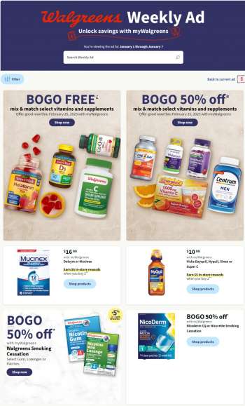 Walgreens Flyer - 01/01/2023 - 01/07/2023.