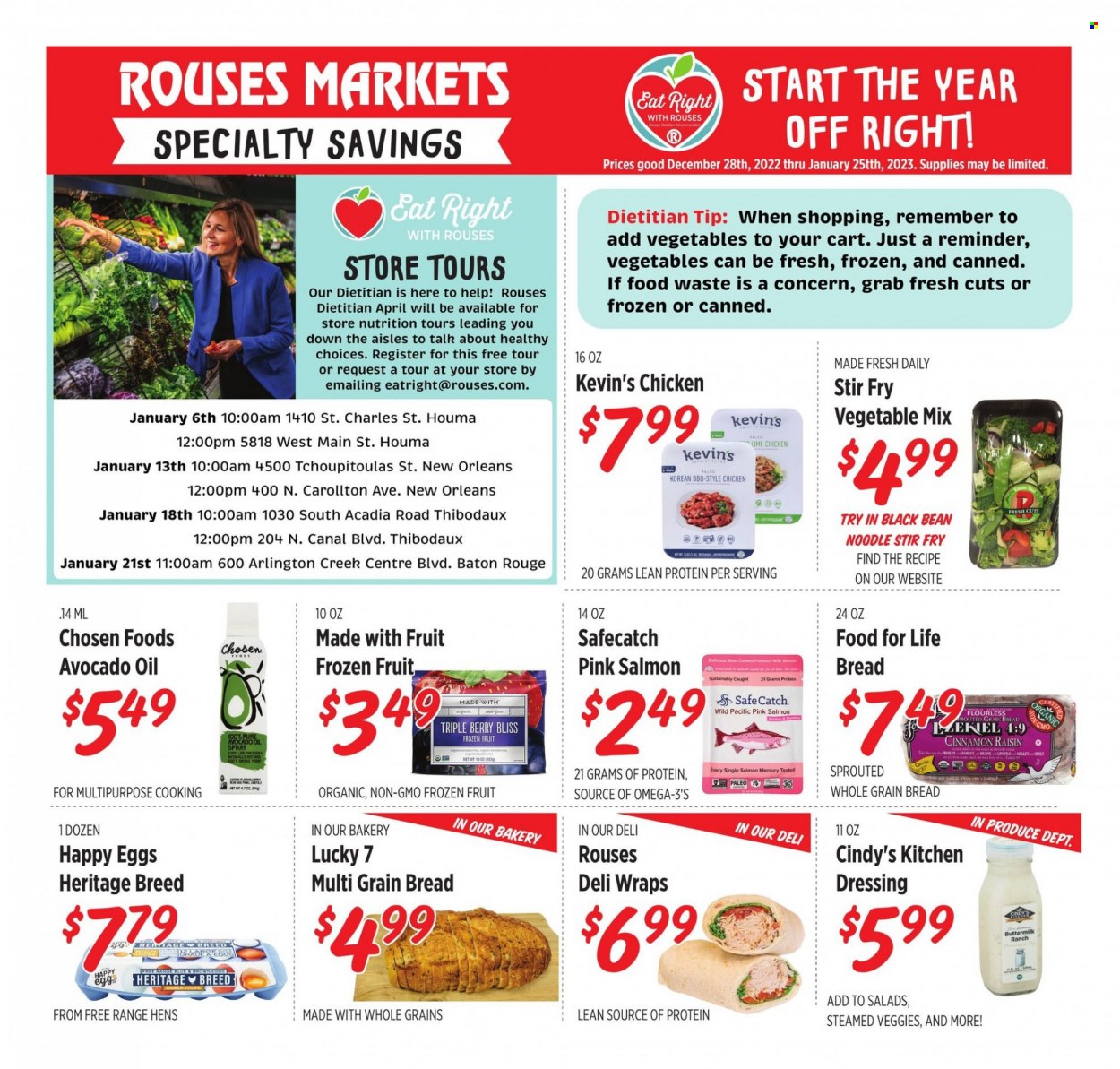 Rouses Markets ad - 12/28/2022 - 01/25/2023. Page 1
