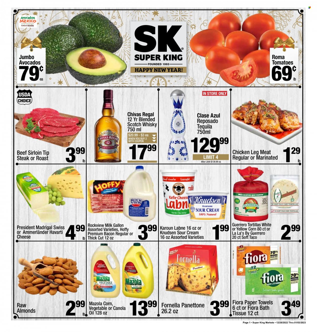 Super King Markets ad - 12/28/2022 - 01/03/2023. Page 1