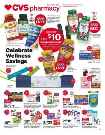 CVS Pharmacy Flyer - 01/01/2023 - 01/07/2023.
