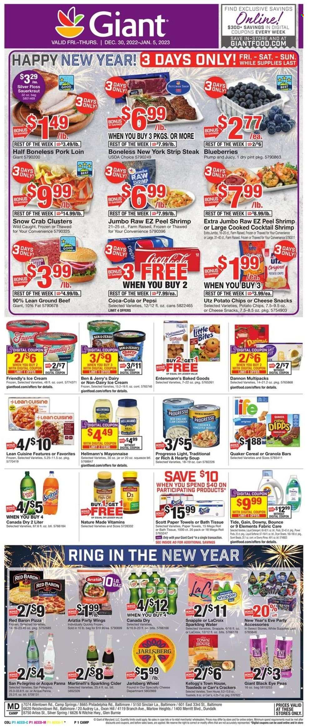 Giant Food ad - 12/30/2022 - 01/05/2023. Page 1
