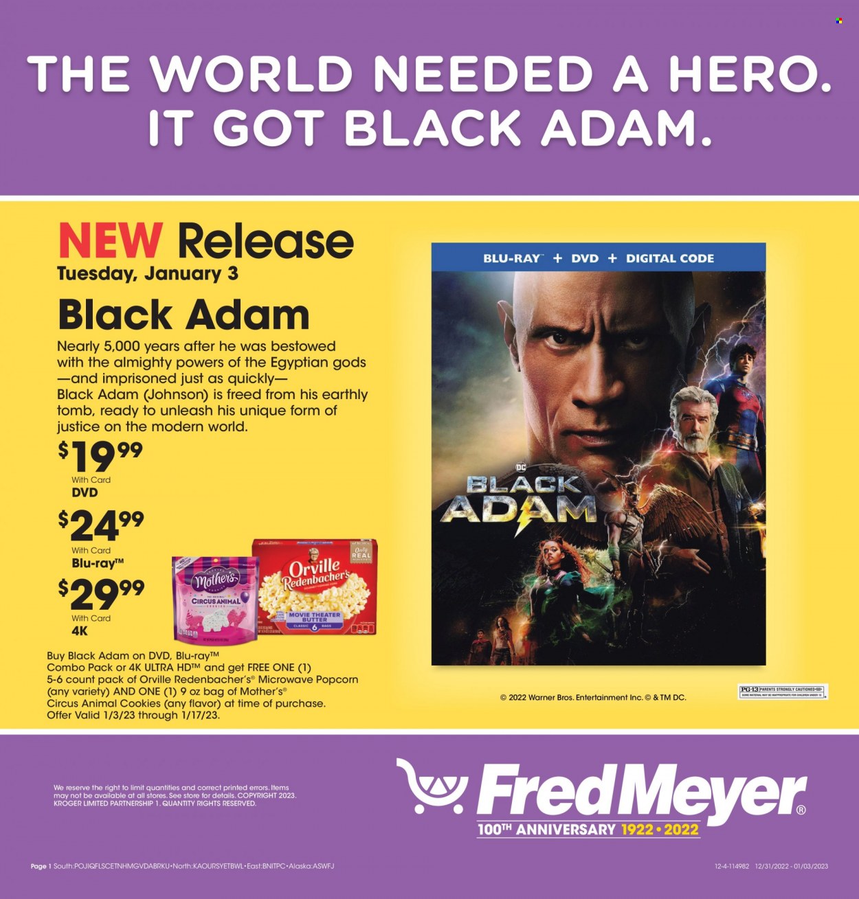 Fred Meyer ad - 12/31/2022 - 01/03/2023. Page 1