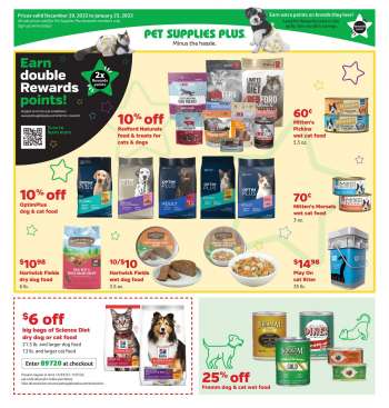 Pet Supplies Plus Flyer - December 29, 2022 - January 25, 2023.