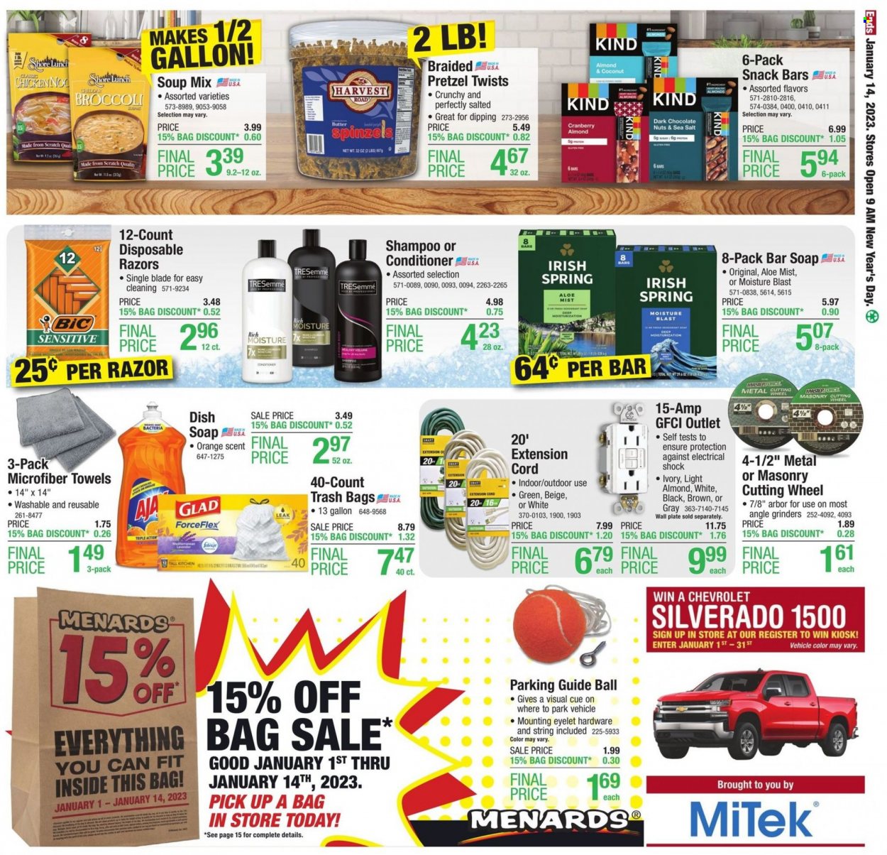 Menards ad - 01/01/2023 - 01/14/2023. Page 22