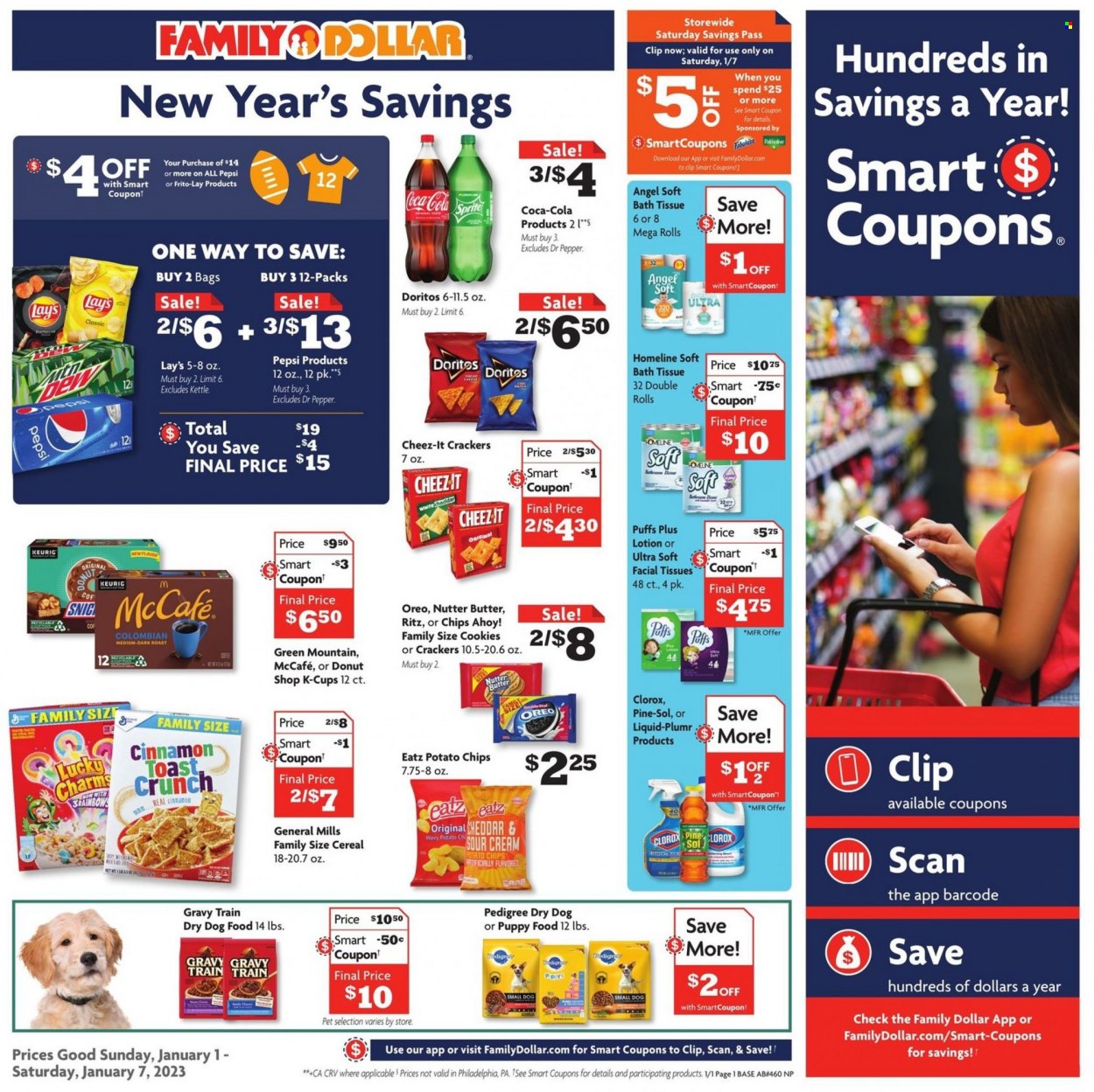 Family Dollar ad - 01/01/2023 - 01/07/2023. Page 1