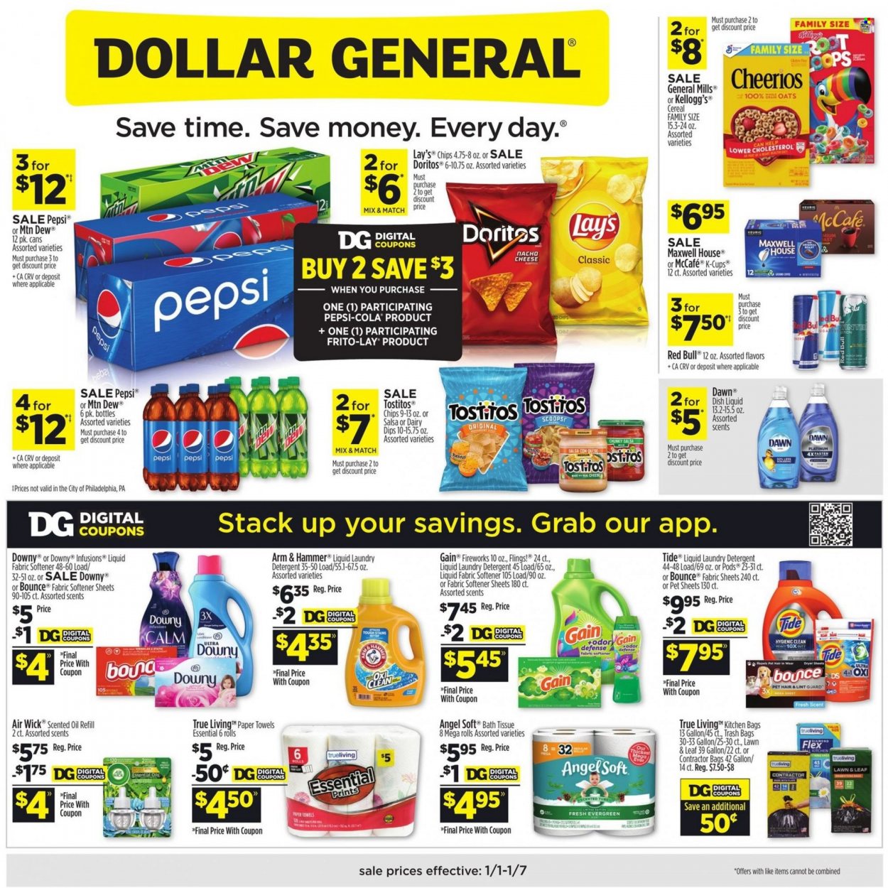Dollar General ad - 01/01/2023 - 01/07/2023. Page 1