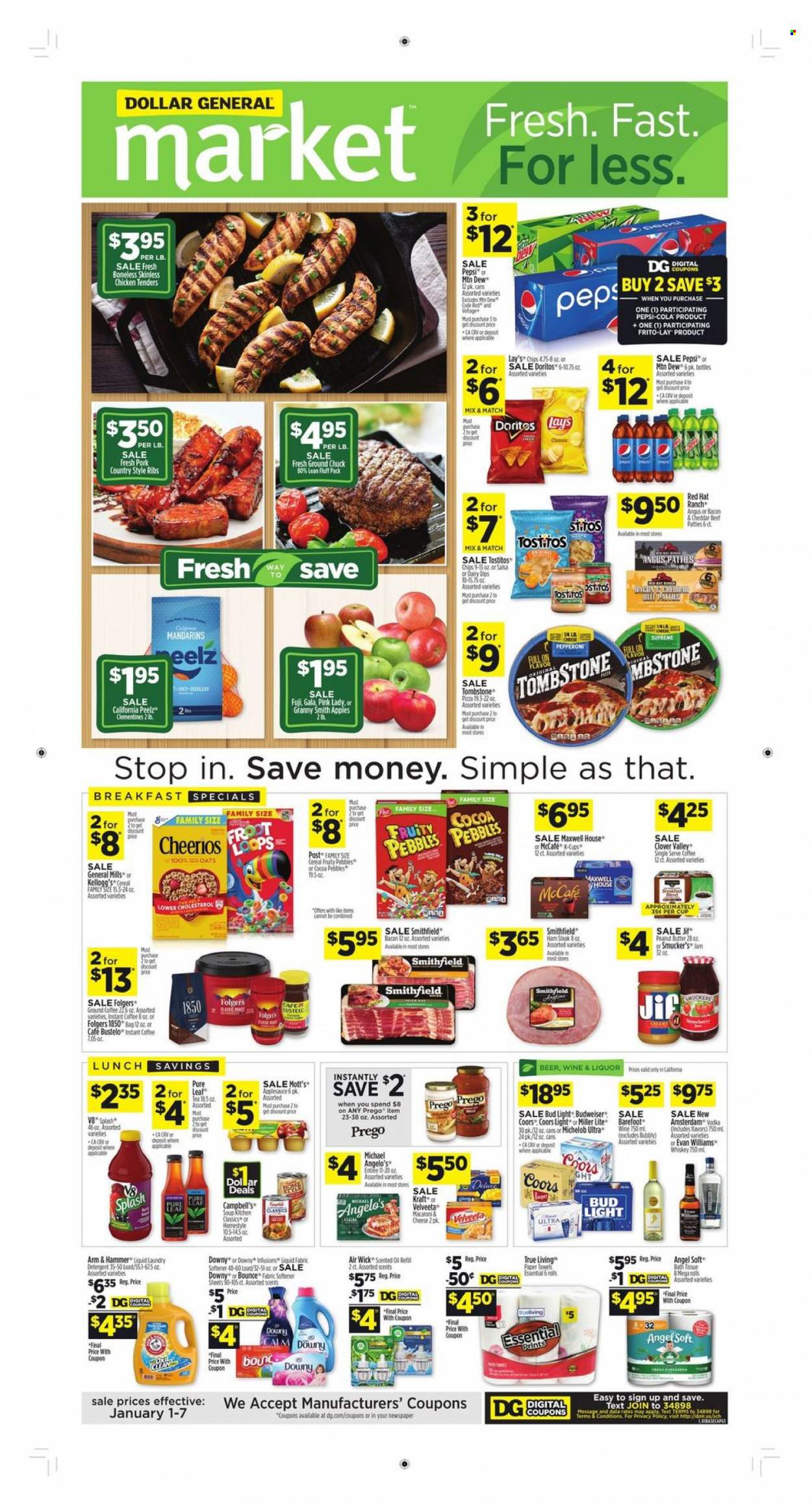 Dollar General ad - 01/01/2023 - 01/07/2023. Page 1