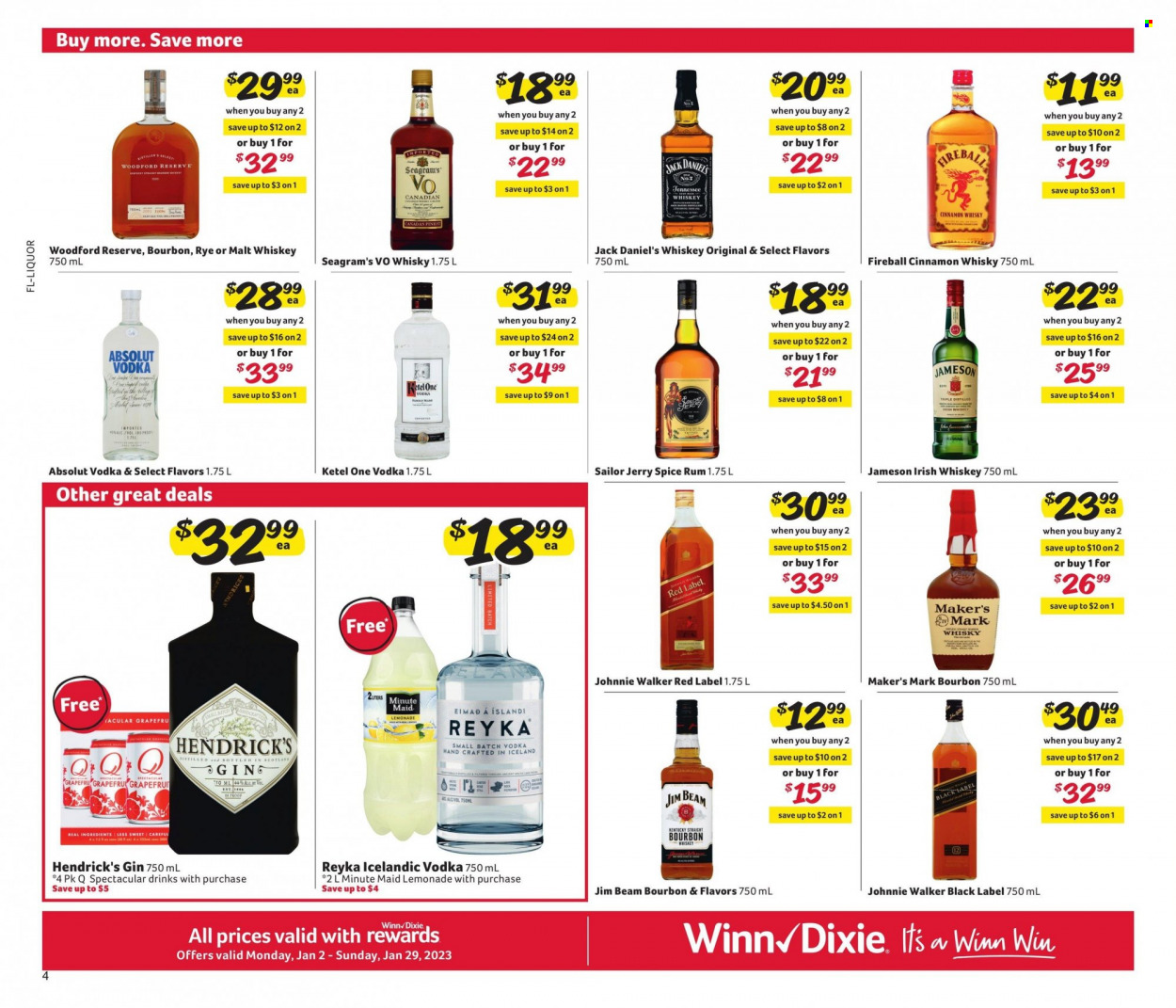 Winn Dixie ad - 01/02/2023 - 01/29/2023. Page 4