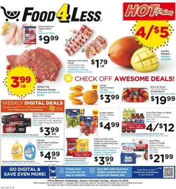 Food 4 Less Flyer - 01/04/2023 - 01/10/2023.